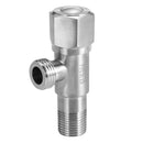 Stainless Steel Angle Valve 1/2" Kitchen Bathroom Toilet Water Faucet Shut Off Valve