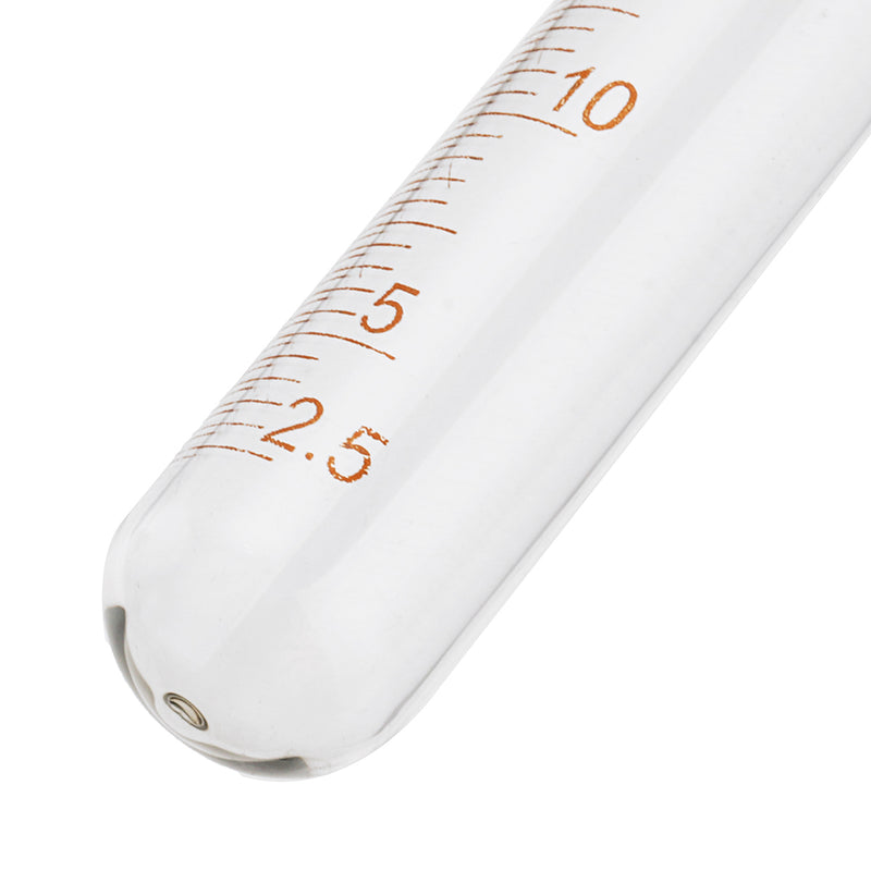 10Pcs/Set Glass Clear Graduated Test Tube Measuring Calibration Tube 5/10/20/25/50mL for Lab Experiment