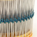 2425Pcs 1% 1/8W 0.125W Metal Film Resistor 97 Value Assortment Kit 1R~1M Range