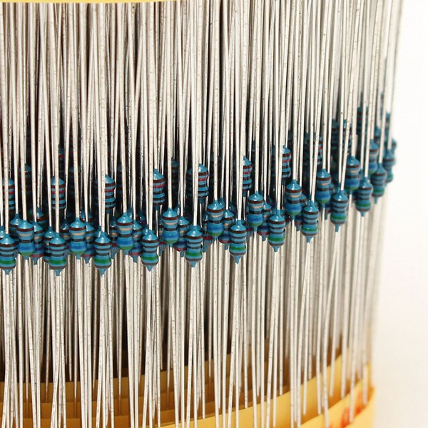 2425Pcs 1% 1/8W 0.125W Metal Film Resistor 97 Value Assortment Kit 1R~1M Range