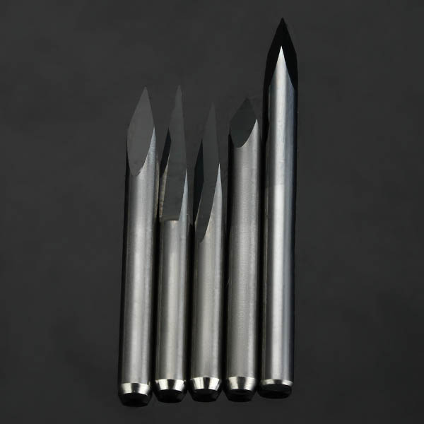 5pcs 3.175mm Shank 0.2mm 15/20/30/45/60 Degree Tungsten Steel Engraving Bits CNC Tool