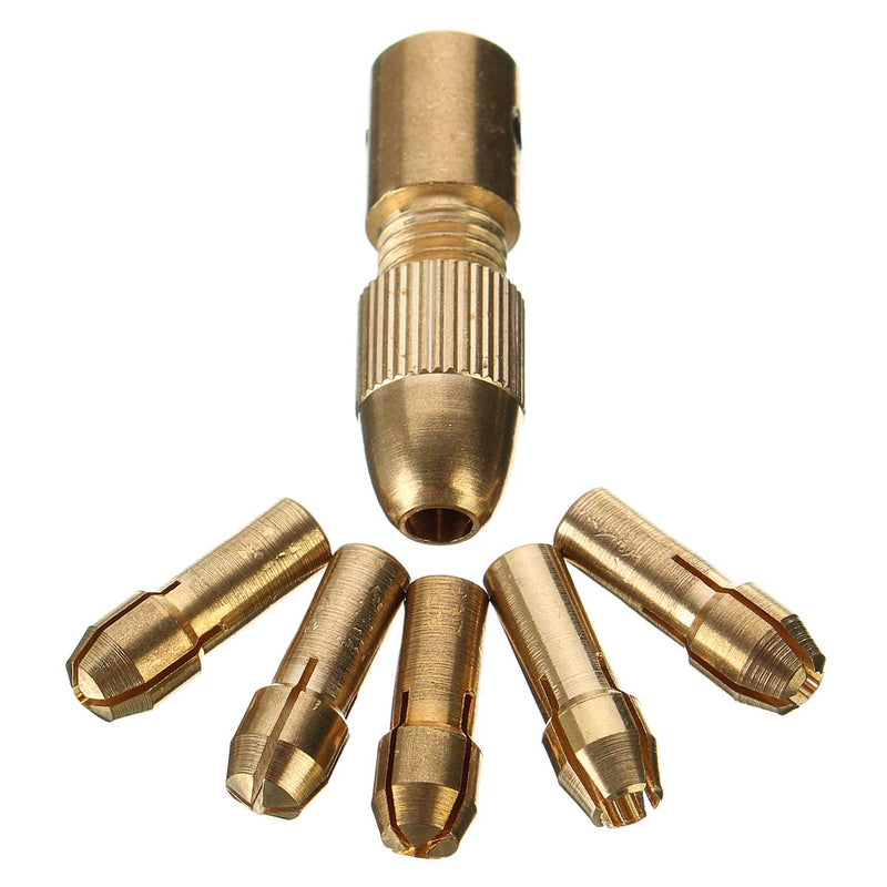 8pcs 0.5-3mm Micro Twist Drill Chuck Set Small Electric Drill Bit Collet with Allen wrench