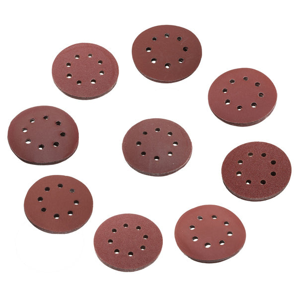 10pcs 8 Holes Abrasive Sand Discs Sanding Paper 60-2000 Grit SandPaper