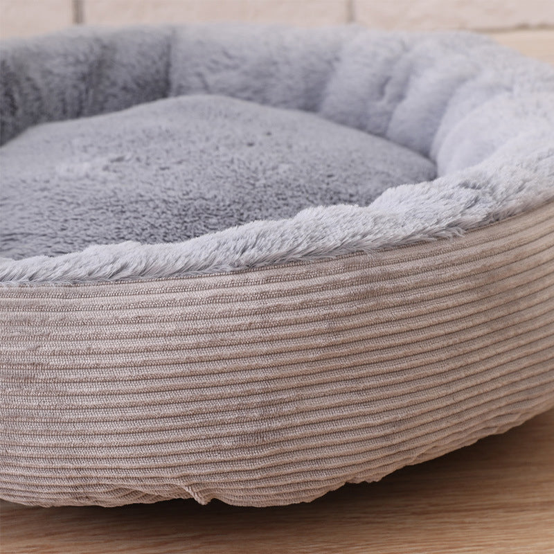 3 Colors Anti-scratch Winter Warm Pet Bed Kennel Dog Cat Soft Plush Nest Pet Bed