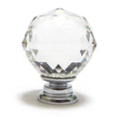 Small 30mm Clear Crystal Glass Cupboard Door Knob Z3T9