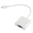 Cable Adapter Converter Video 720P 1080P Micro HDMI Male to VGA Female J9R4