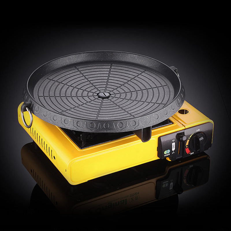 34cm BBQ Grill Non-stick Pan Marble Stone For Portable Gas Stove Cookware