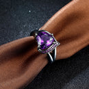 INALIS Heart Zircon Rhinestone Ring For Women