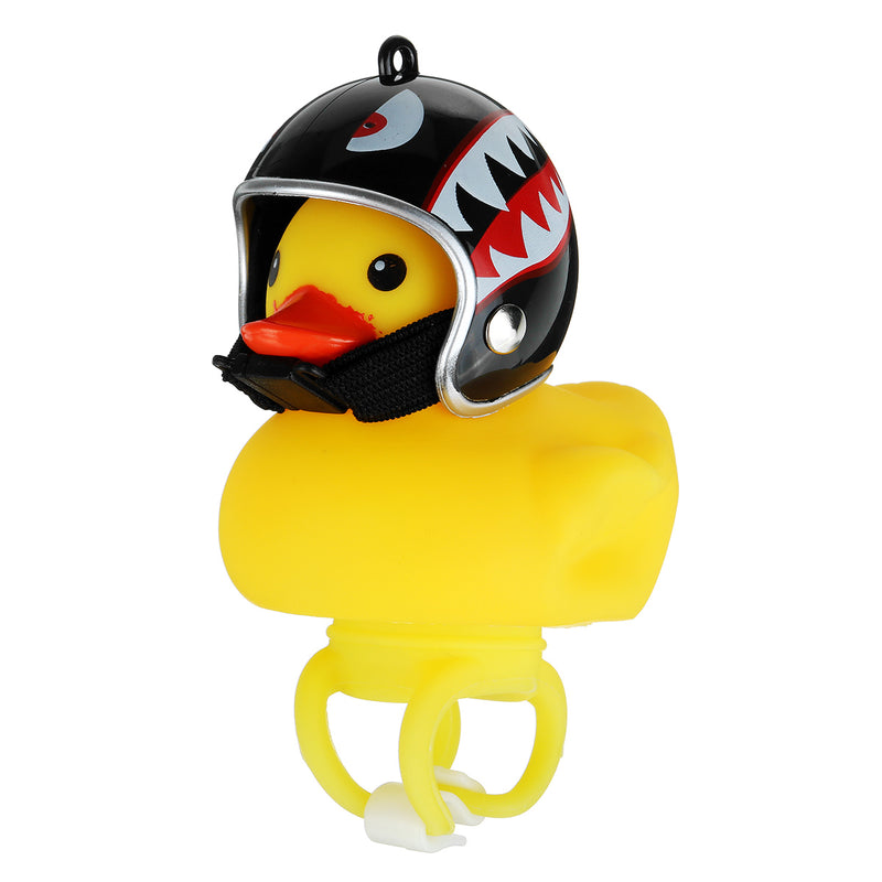 Yellow Duck Helmet Bicycle Bell Light Broken Wind Duck Toys Riding Cycling Horn