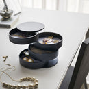 4 Layers 360 Rotation Jewelry Box Nordic Desktop Household Multi-layer Jewelry Earring Storage Box Dustproof