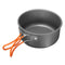 8Pcs Camping Aluminum Pot Bowl Portable Outdoor Picnic Cooking Pan Set Cookware