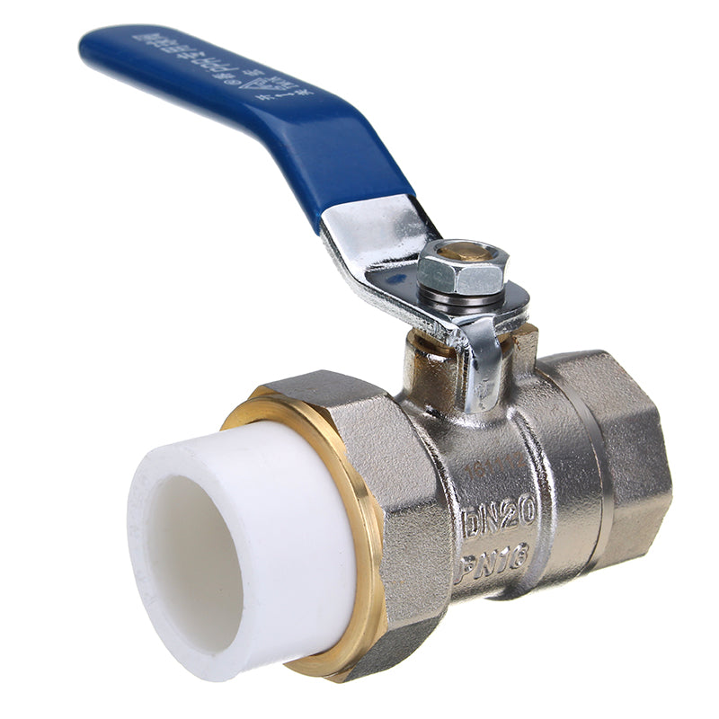 TMOK 1/2" 3/4" 1" Brass Internal Thread Manual PPR Ball Valve Nickel Handle 1.6Mpa