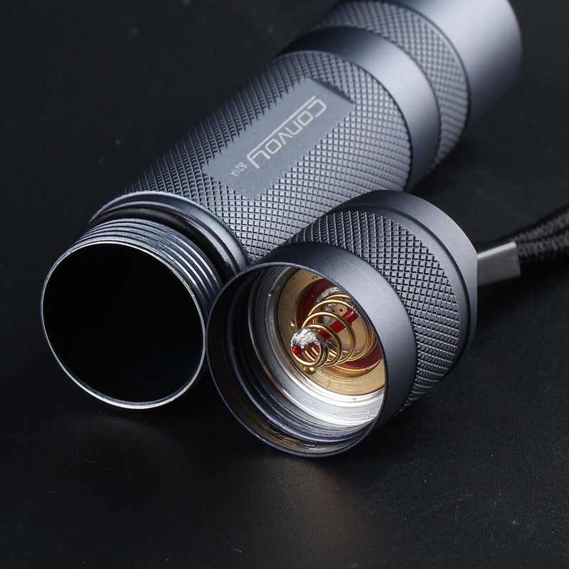 Convoy S21A 2300 Lumens Flashlight Copper DTP Board 18650 Battery 4 Modes Torch Light Camping Hunting Emergency Lamp