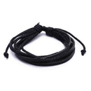 Bracelet Bracelets Wristlet Bangle Wristband Circlet PU Leather Braided RetrS6K4