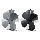 4 Blades Aluminum Fireplace Fan 1100rpm Quiet Heat Powered Stove Fan Wood Burning Eco-Friendly Efficient Heat Distribution