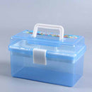 Ruida Small Double Layer Transparent Cartoon New Material PP Plastic Painting Tool Box