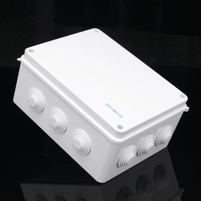 Dustproof Waterproof IP65 Junction Box Universal Electrical Enclosure Cable Case Junction Case Electrical Project Enclosure White