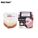 Music Flower 5 in 1 Concealing Shading Powder 24 Hours Long-lasting Mineral Magic with Mirror & Puff Women Make up