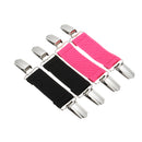 70x25mm Stretchable Fixed Clamp Clip Extender Webbing Alloy for Pants Bed Sheet