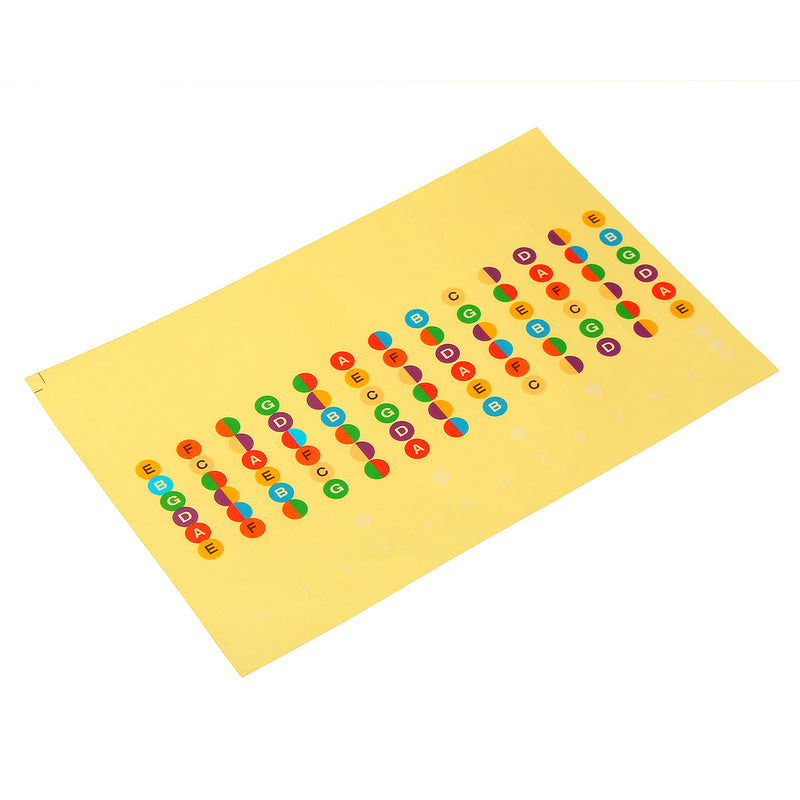 Guitar Fretboard Note Decal Finger Board Musical Scale Map Sticker for Guitar Learning