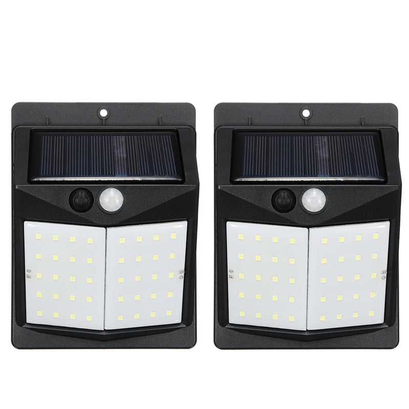 Solar 40 LED Wall Light PIR Motion Waterproof Outdoor Wide Angle Security Lamp