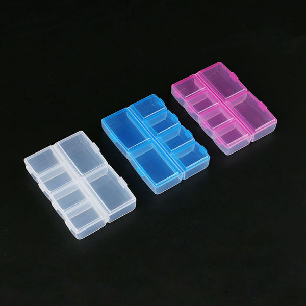 6 Grid Electronic Components Project Storage Assortment Box Bead Organizer Jewelry Box Plastic Storage Case