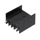 10Pcs TO-220 Aluminum Triode Heat Sink 25x23.5x15.8mm Aluminum Radiator