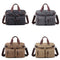 4 Styles Canvas Convertible Backpack Briefcase Multi-Pocket Laptop Bag Messenger Shoulder Bag