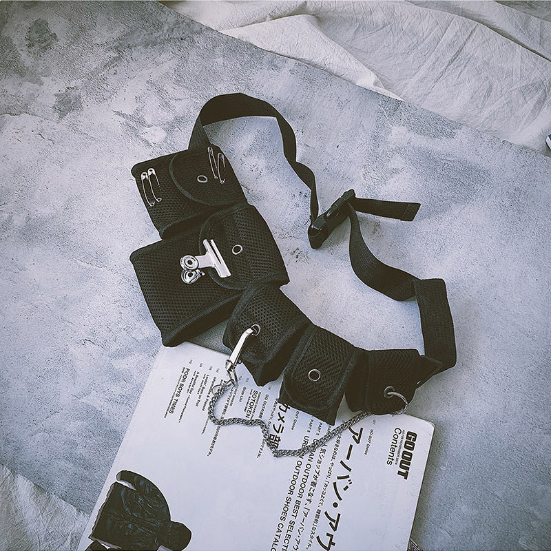 Outdoor Tactical Waist Bag Multi-Pocket Tactical Function Bag Crossbody Bag