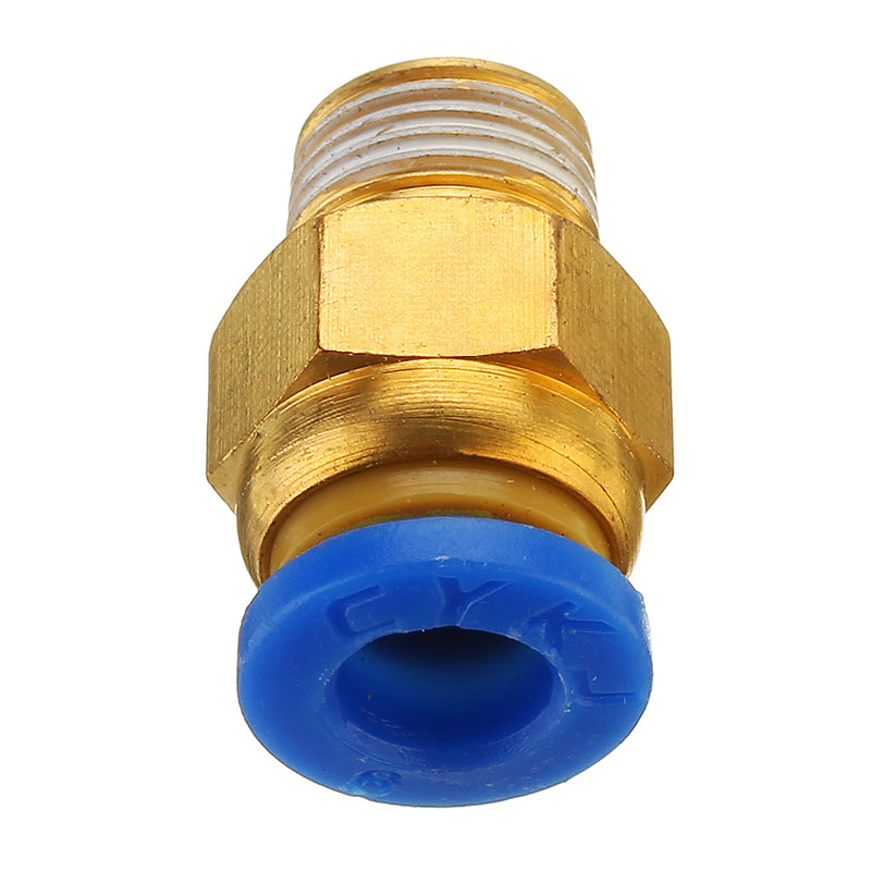 1.75mm/3mm Brass Pneumatic Connector Quick Joint For 3D Printer J-head Remote Extruder