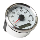Marine Tachometer Gauge LED Hour Meter Boat RPM 12V/24V 8000RPM Stainless Steel
