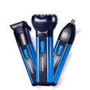 3 In 1 Rechargeable Shaver Razor Hair Timmer Nose Clipper Electric Cordless Grooming Barber Tool
