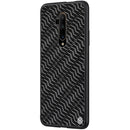 For OnePlus 7T Pro Case NILLKIN Luxury Luster Twinkle Shield Woven Polyester + PU Leather Hard Back Protective Case
