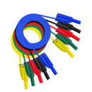 Cleqee P1050B 4mm Safety Stacked Banana Plug Silicone Lead for Multimeter Crocodile Clip & U-type Insert & Puncture Test Probe Kit