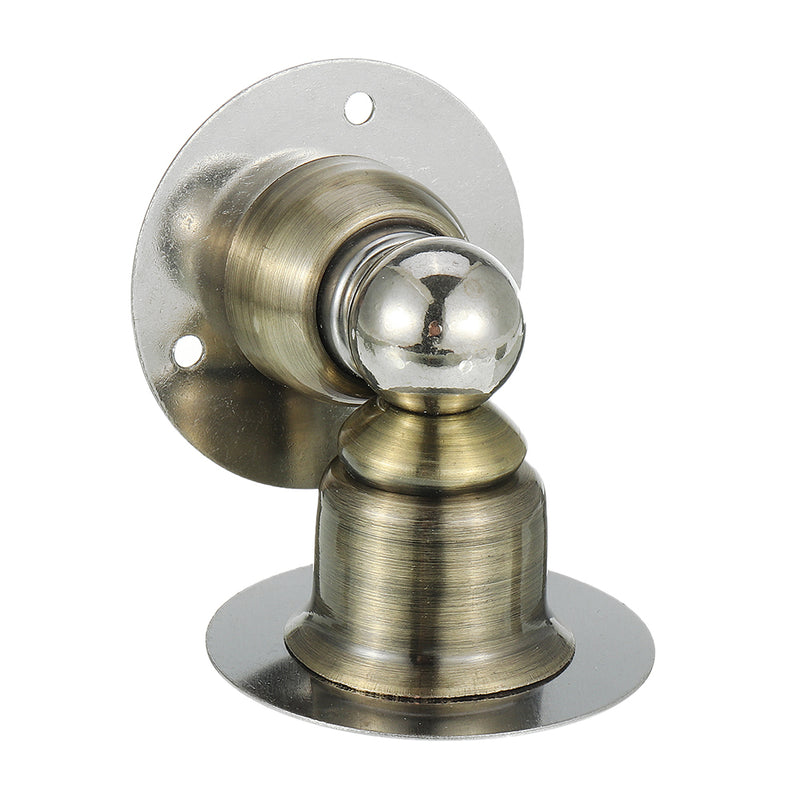 Stainless Steel Magnetic Door Stopper Sticker Free Punching Toilet Bedroom Door Suction