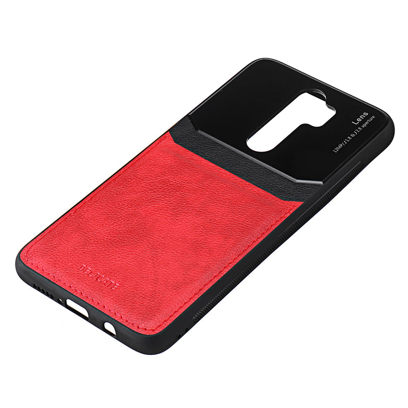 For Xiaomi Redmi Note 8 Pro Case Bakeey Luxury Business PU Leather Mirror Glass Shockproof Protective Case