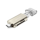 YAOMAISI Q25 2 in 1 USB3.1 Type-C Card Reader Adapter for Mobile Phone Computer