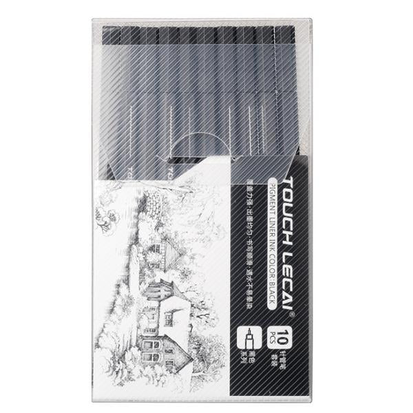 TOUCHU LECAI Hand-painted Waterproof Needle Gel Pen Hook Pencil Student Sketch Pen Stick Pen