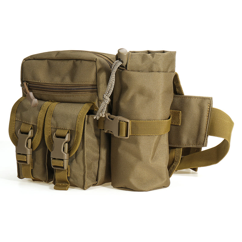 Multi-Pockets Tactical Waist Bag Water Bottle Holder Kettle Pouch Outdoor Hunting Hiking