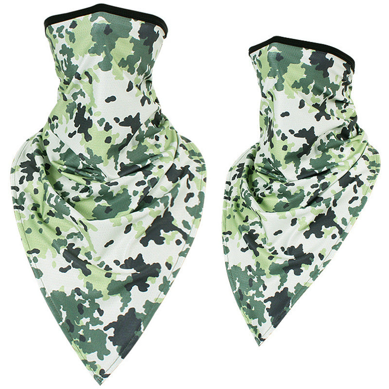Facemask Camouflage Triangular Binder head Bands Outdoor Riding Windproof Mask Army Fans Tactical Headscarf Special Soldiers Sun Protection Neck Cover