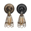 Retro Industrial Vintage Cage E27 Wall Lamp Indoor Bar Ceiling Light