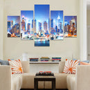 5 Panel New York City Framework Canvas Paintings For Bedroom Living Room Prints