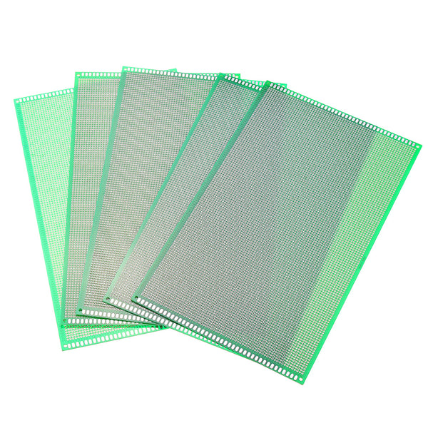 5pcs 18x30cm FR-4 2.54mm Single Side Prototype PCB Printed Circuit Board