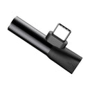 Baseus 2 in 1 Metal Type-c to Type-c Charging 3.5mm Audio Jack Adapter Converter for Xiaomi Huawei