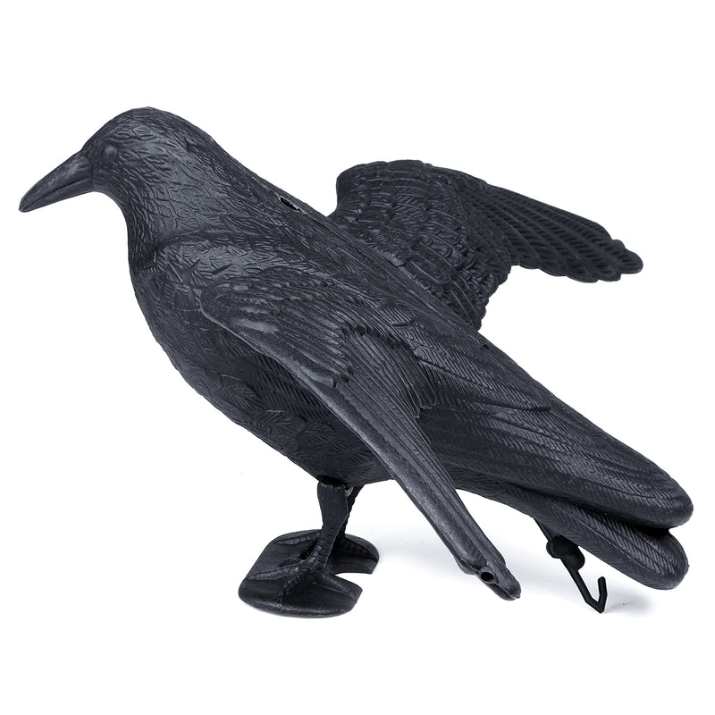 Crow Hunting Decoy Scare Bird Away Scarecrow Realistic Animal Scarer Decorations