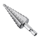 Drillpro 4-12/20/32mm HSS Hex Shank Step Drill Bit High Step Steel Hole Cutter