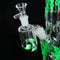 3 in 1 Glass Glass Joint Pipes Tool Set Glass Adapter 38cm Height