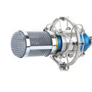 Metal Noise Canceling HD Sound Shockproof Live Broadcast Recording 3.5mm Condenser Microphone