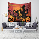 Loskii LWG5 Christmas Tapestry Pumpkin Print Wall Hanging Tapestry Art Home Decor Christmas Decorations For Home