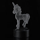 3D LED Night Light USB Horse Animal 7 Color Change Table Desk Lamp Lighting Gift